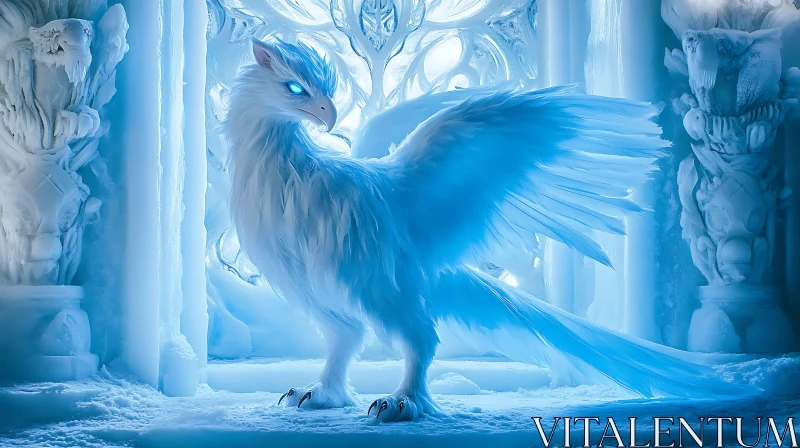 Frozen Phoenix: A Winter's Tale AI Image