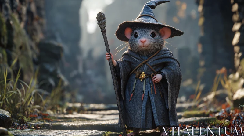 Mouse Wizard in Robes