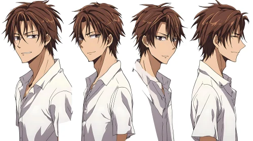 Anime Character Expressions and Perspectives