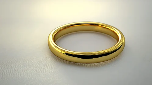Golden Band: A Timeless Wedding Ring