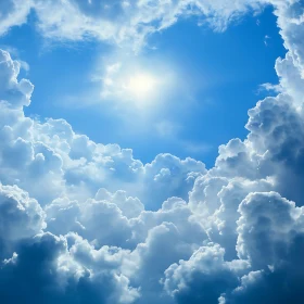 Sunlit Sky with Cloudscape