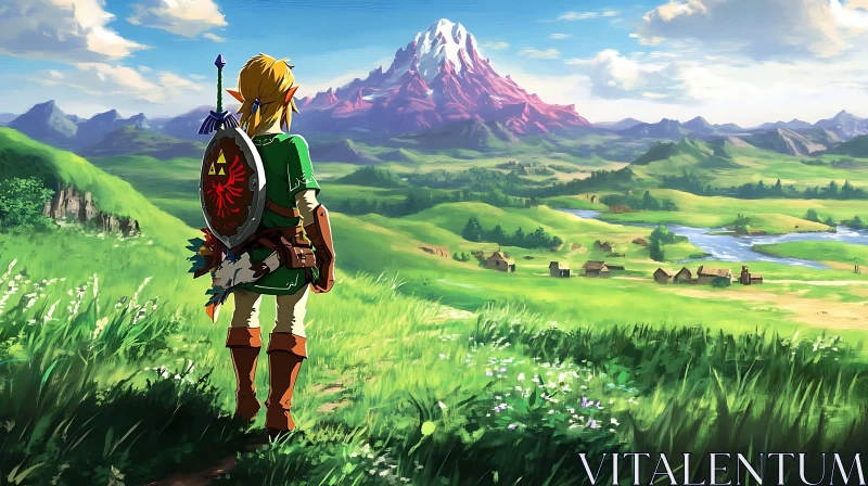 Lone Hero in Mystical Land