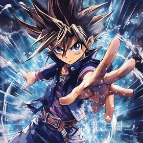 Electrifying Anime Art with Dynamic Character
