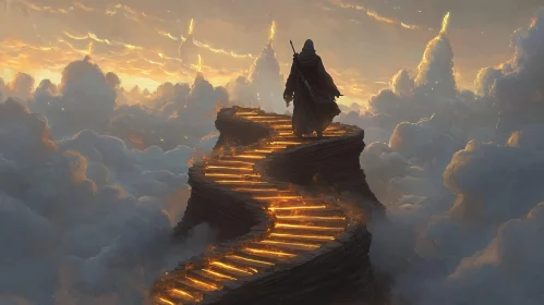 Figure on a Stairway to Heaven