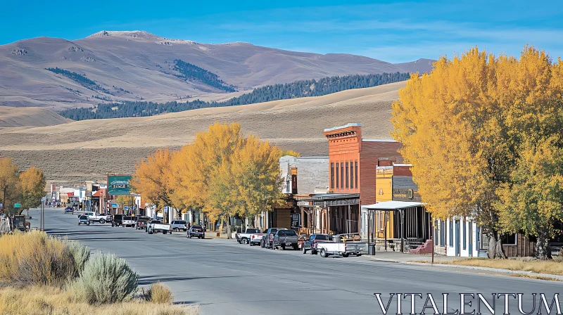 Scenic Autumn Town View