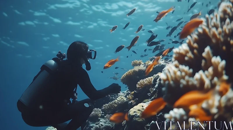 Coral Reef Exploration with Diver