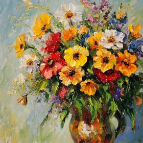 Vase of Flowers Painting