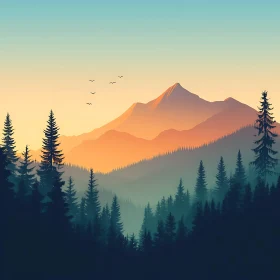 Tranquil Mountain Vista