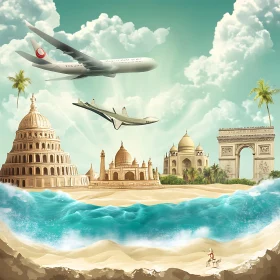 Fantasy Travel Destinations Beach Scene