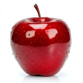 Fresh Red Apple Close-up