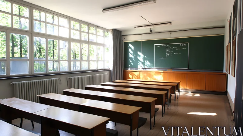Empty Classroom with Natural Light