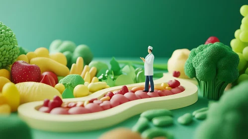 Miniature Doctor's Healthy Food Journey