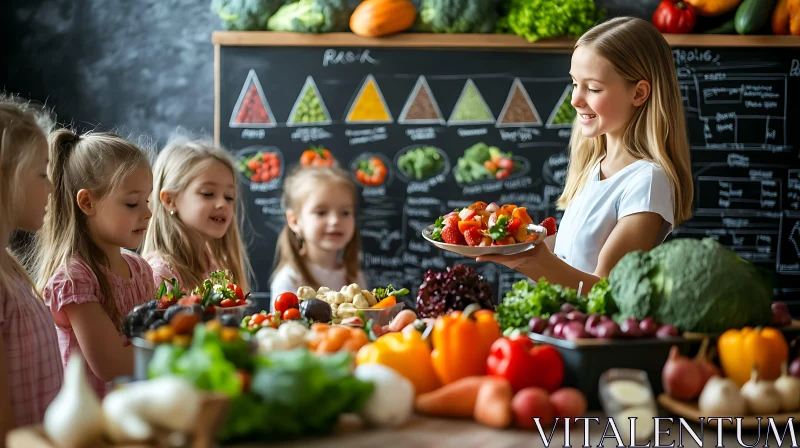 Children Enjoying Fresh Produce