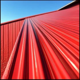 Abstract Red Metal Sheet