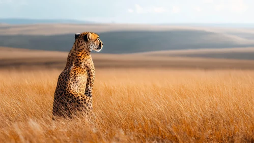 Elegant Cheetah in the Savanna