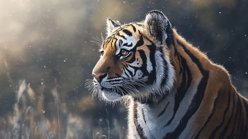 Wild Tiger Gaze: A Portrait of Serenity