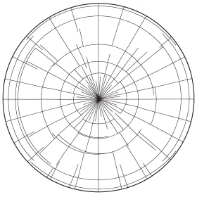 Abstract Circular Design with Geometric Lines