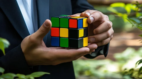 Rubik's Cube in Hand