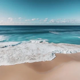 Peaceful Seascape with Gentle Waves