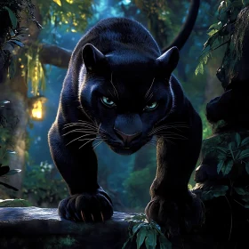 Panther on the Ledge