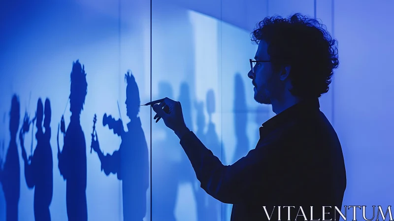 AI ART Silhouette Artist at Work