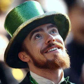 Man Portrait in Leprechaun Costume