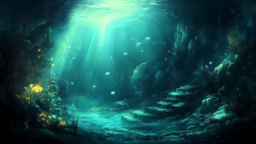 Sunlit Depths: A Tranquil Underwater Vista