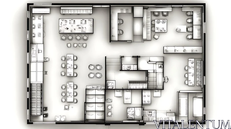 Comprehensive Architectural Floor Plan AI Image