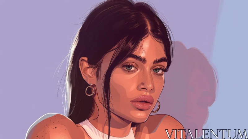 Kylie Jenner Illustration AI Image