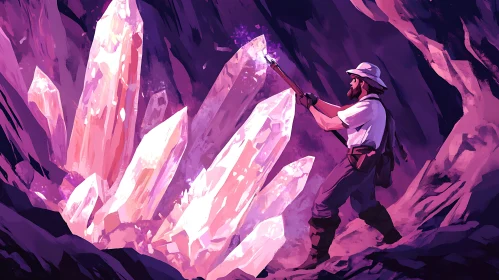 Miner in the Crystal Cave