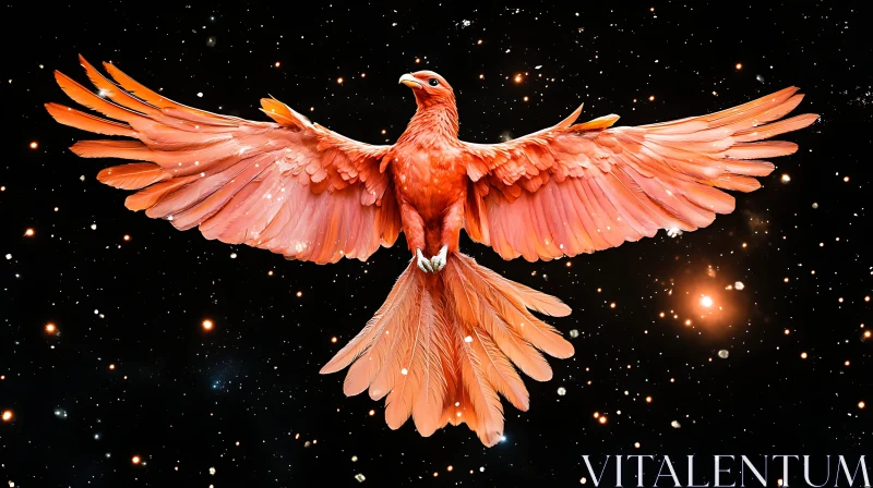 Celestial Phoenix: A Cosmic Rebirth AI Image