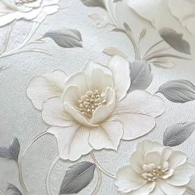 Intricate Embossed Flower Art