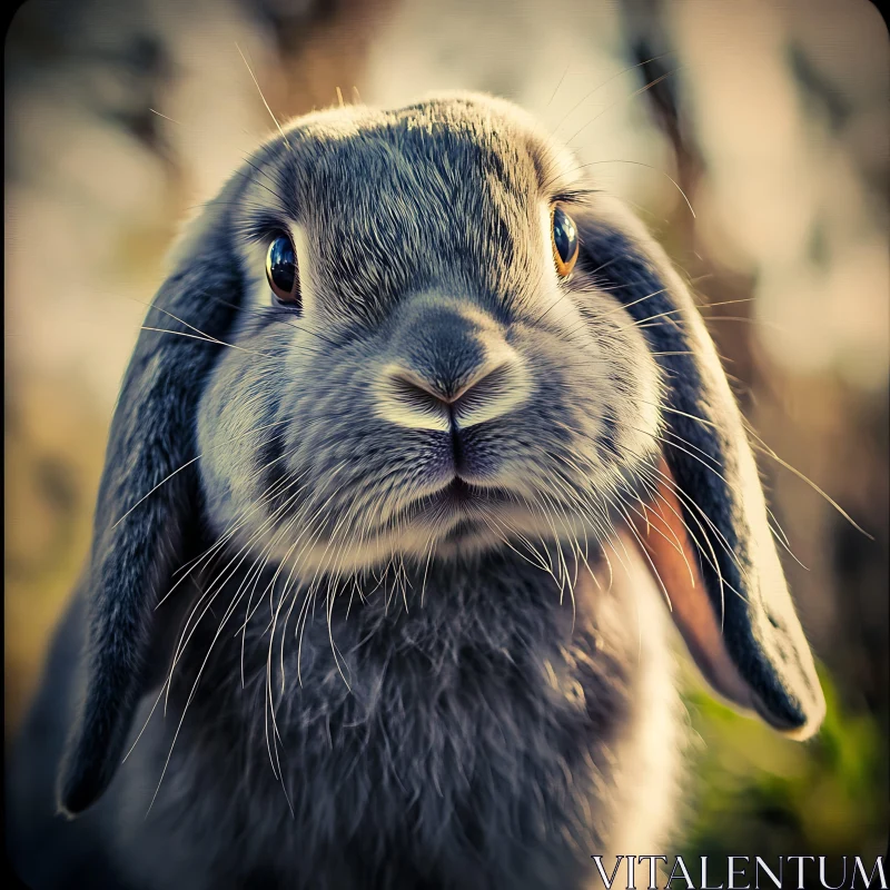 Serene Rabbit Close-Up AI Image