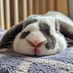 Resting Rabbit Close-Up