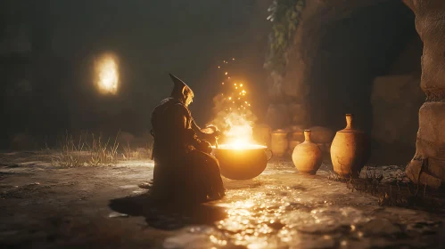 Enchanting Cauldron Brew: A Wizard's Potion