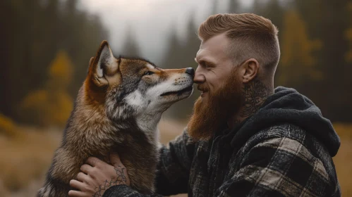 Ginger Beard Man and Wolf Connection