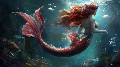 Underwater Mermaid Fantasy Art