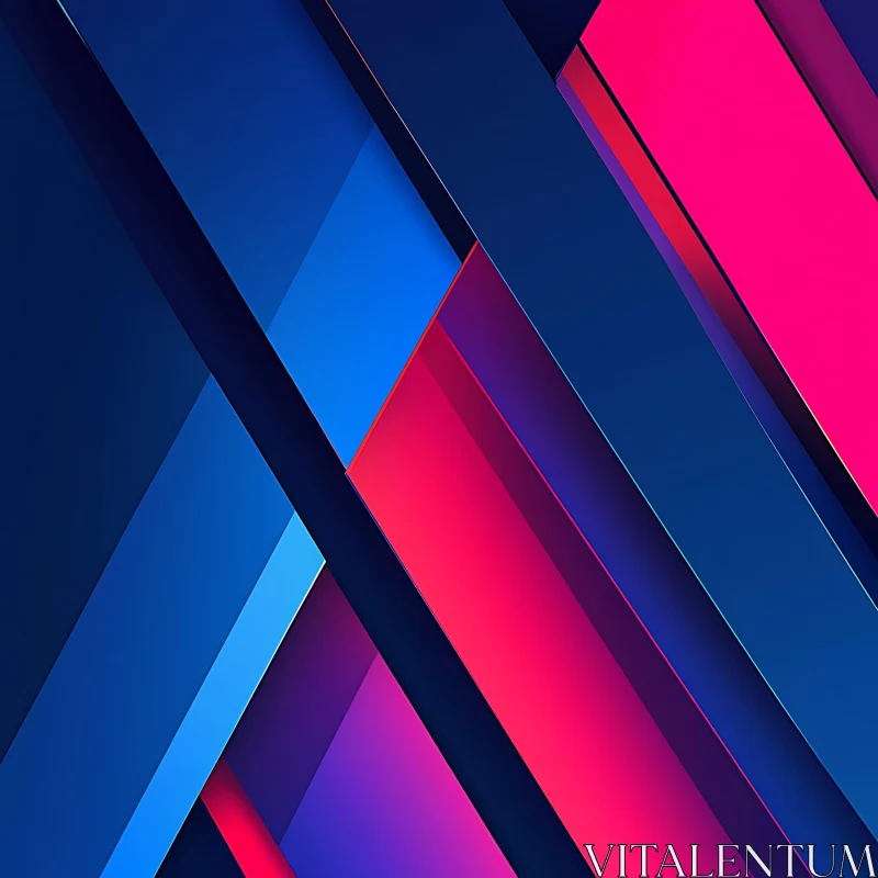 Colorful Intersecting Planes Composition AI Image