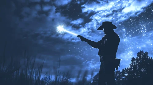 Mystical Cowboy Shooting Stars