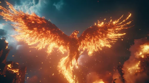 Phoenix Ablaze: A Symbol of Rebirth