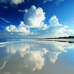 Coastal Serenity: Sky Meets Sand