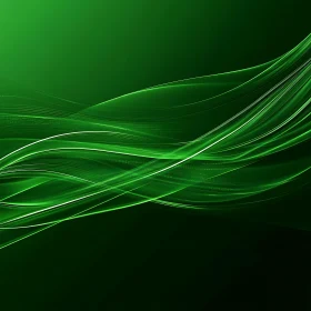 Emerald Flow Abstract Design