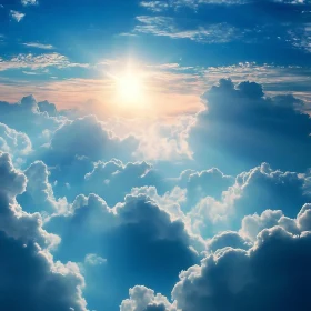 Sunlit Clouds in the Sky
