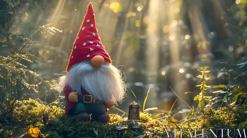 Forest Gnome with Red Hat AI Image