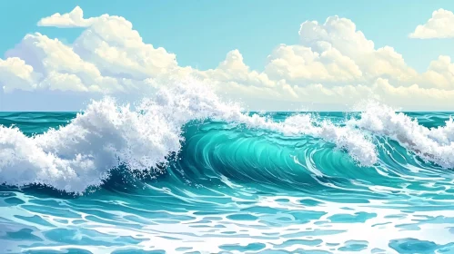 Ocean Wave Art Print