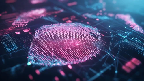 Futuristic Circuitry Abstract Artwork