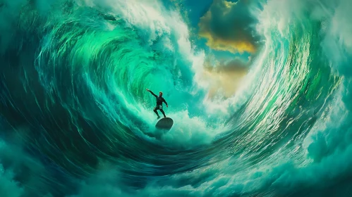 Ocean Wave Surfing Adventure