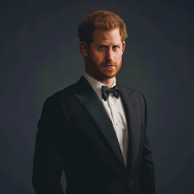 Stunning Portrait of Prince Harry in Formal Attire