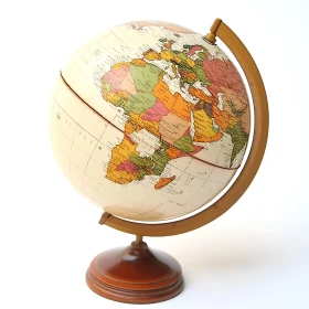 Classic Globe Showing World Map