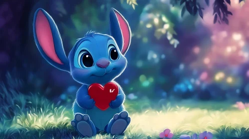 Animated Creature Holding Heart